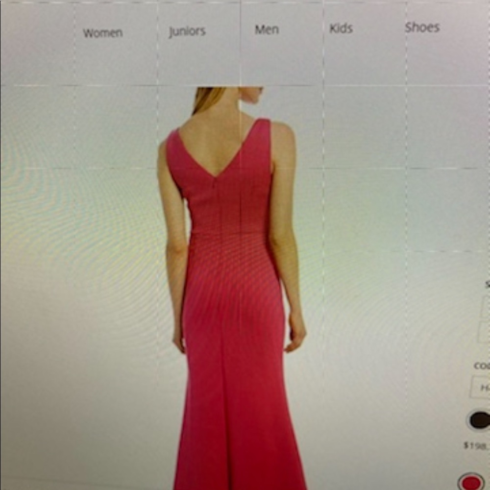 Nordstrom’s size 10 Formal Pink Scuba Crepe Dress - Picture 2 of 4